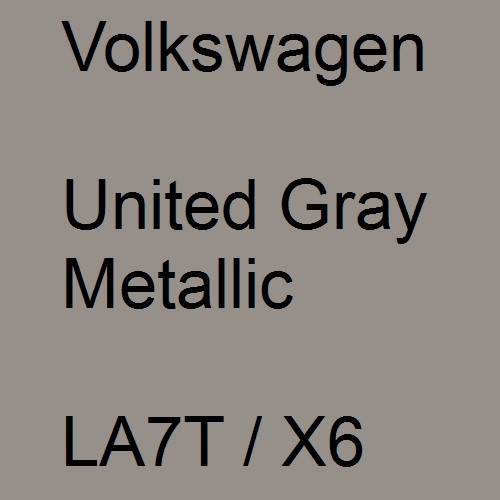 Volkswagen, United Gray Metallic, LA7T / X6.